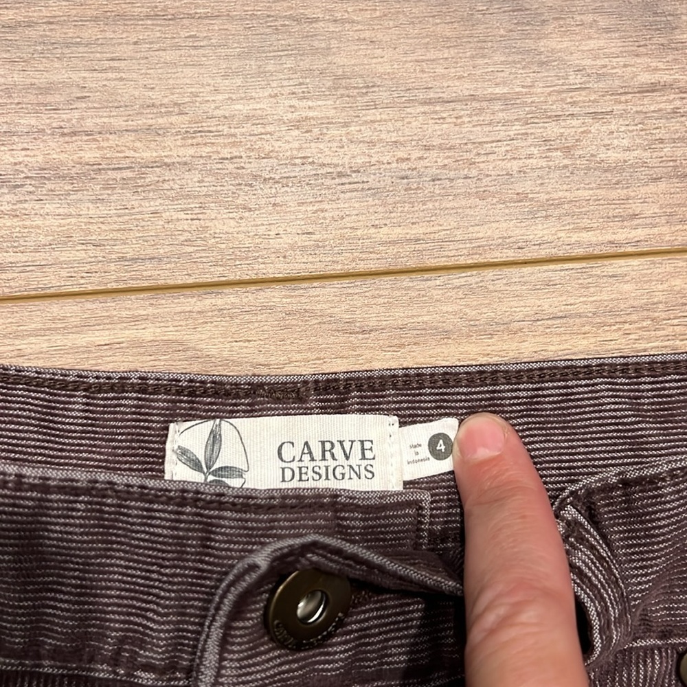 Carve Designs Purple Denim Cutoff Shorts - Picture 2 of 7